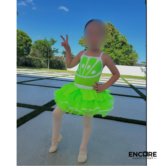 Lime Petal  dress