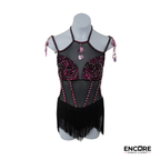 Magenta Fringe  leotard