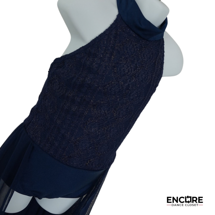Midnight Lace Flow  leotard