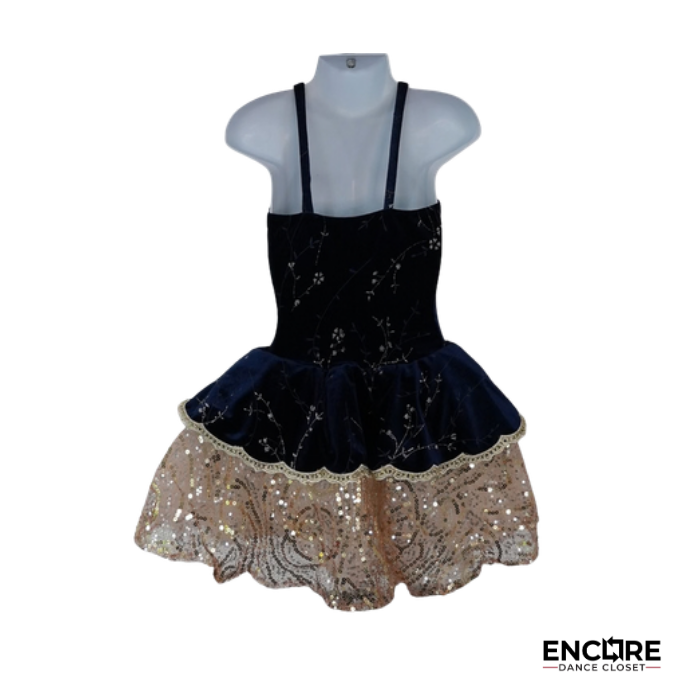 Midnight & Gold  dress
