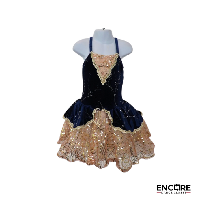 Midnight & Gold  dress