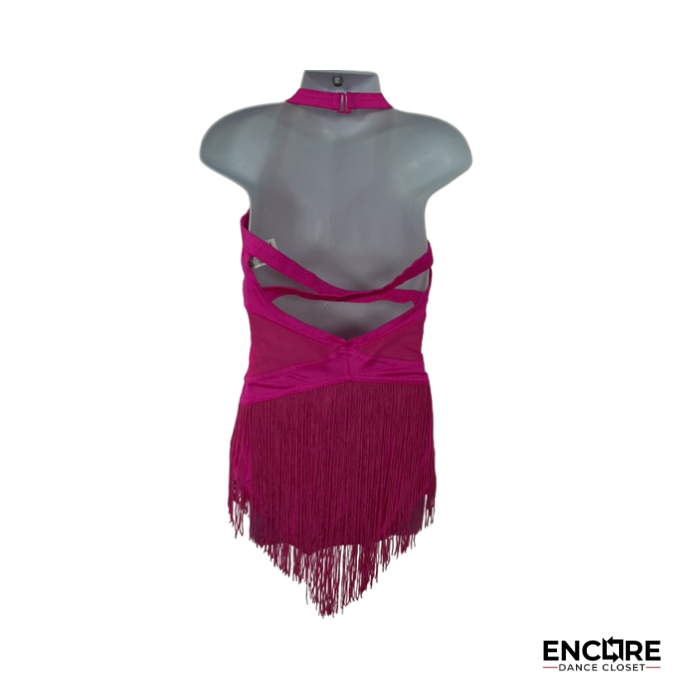 Pink Fringe Flirt  leotard