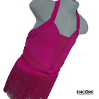 Pink Fringe Flirt  leotard