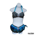 Turquoise Ballroom Glam  two piece