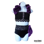 Purple Glam Halter Set  two piece