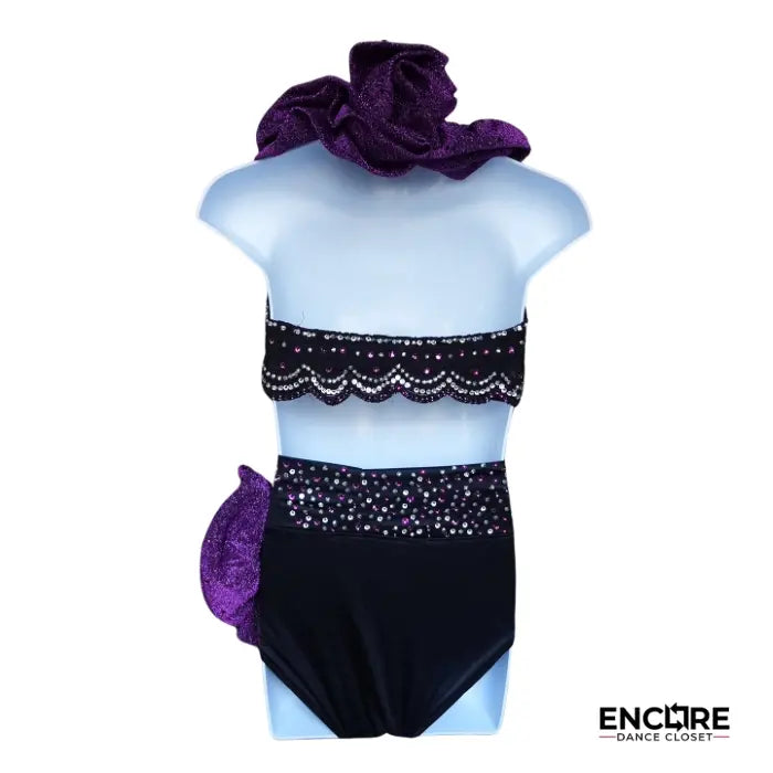 Purple Glam Halter Set  two piece