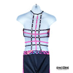 Strappy Pink Unitard  unitard