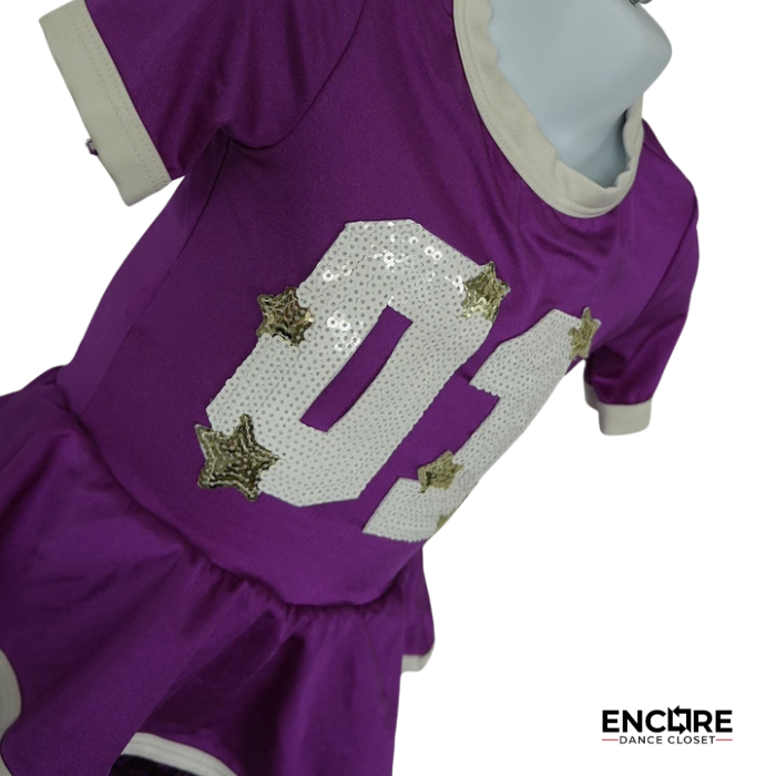 Purple Varsity Spark  two piece