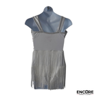 Silver Fringe  biketard