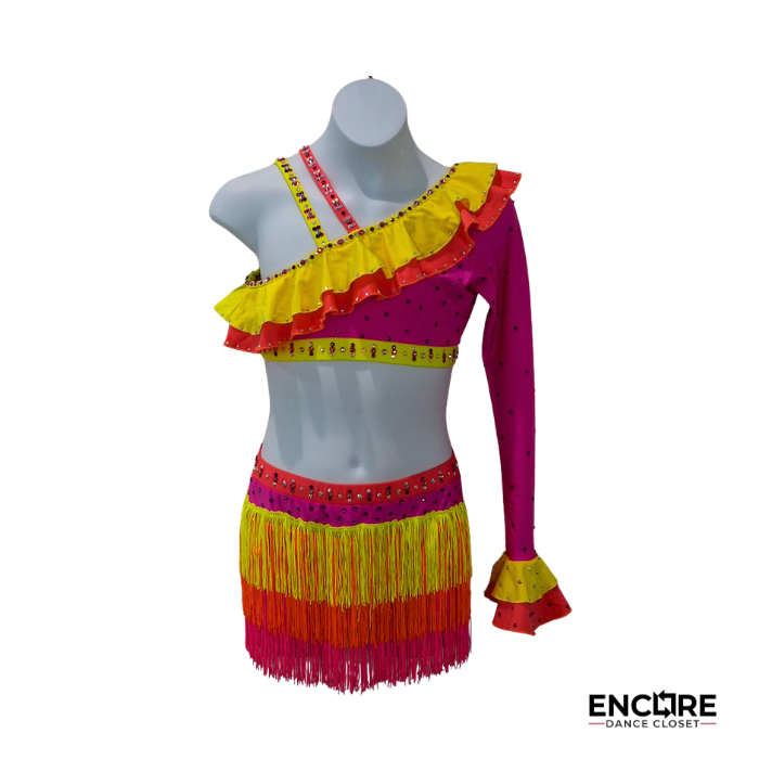 Sunset Fringe  two piece