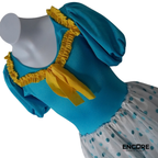 Turquoise Twirls  dress