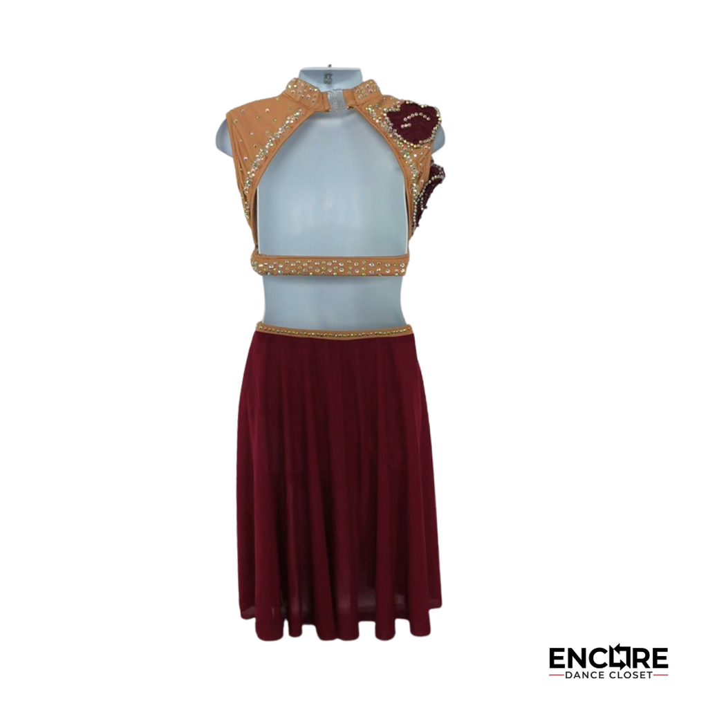 Burgundy Garden  two piece