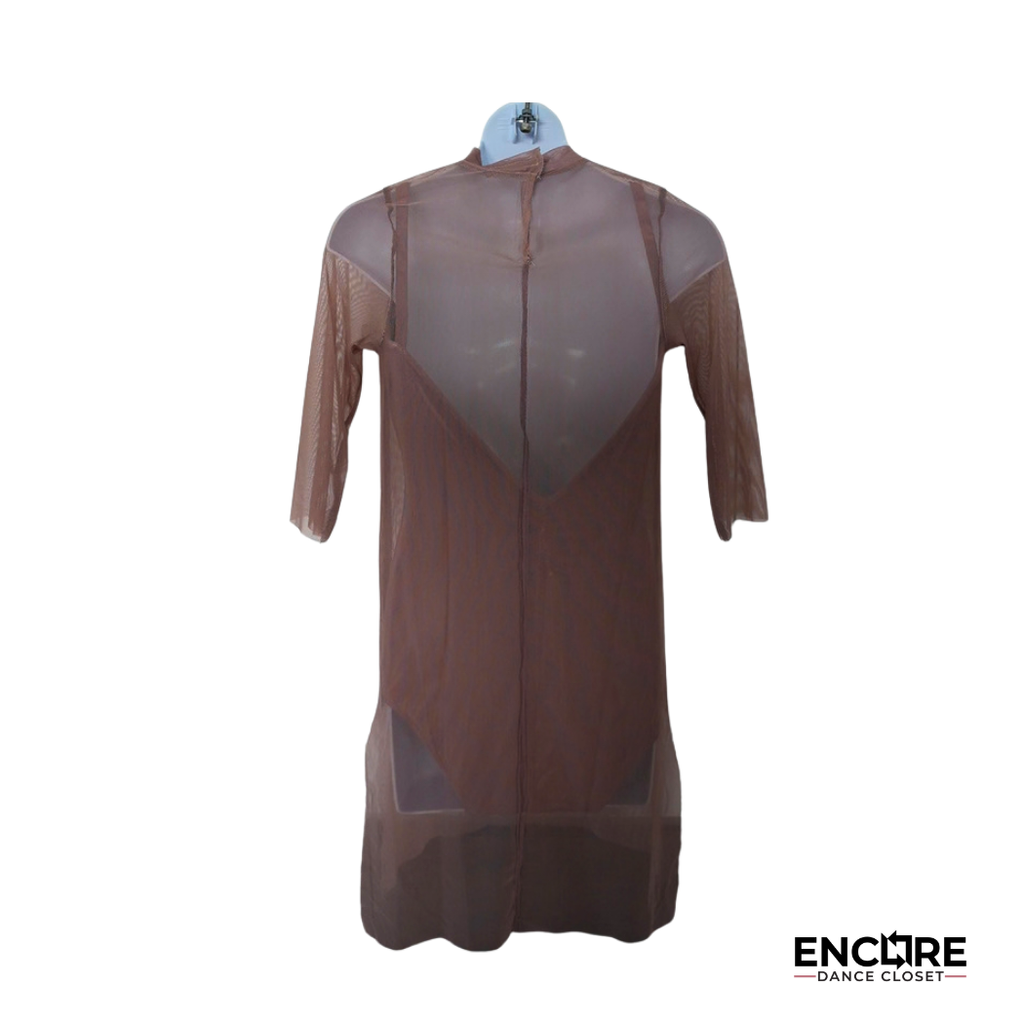 Dusty Rose Drape  dress