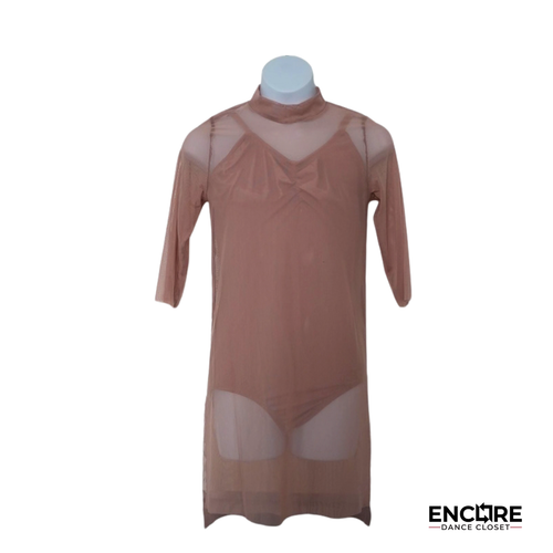 Dusty Rose Drape  dress
