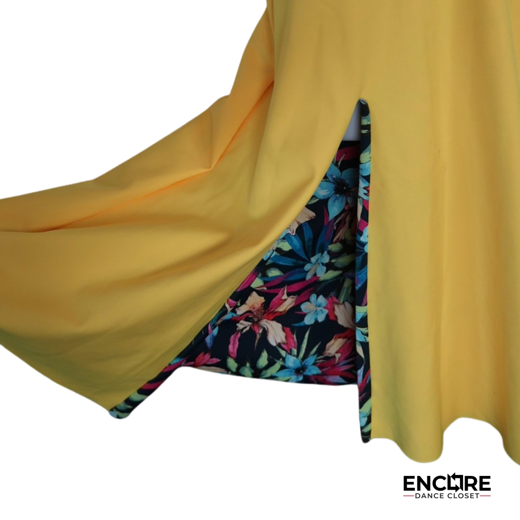 Golden Bloom Skirt  two piece