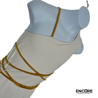 Ivory Wrapped  dress