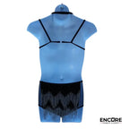 Midnight Fringe Dance Set  two piece