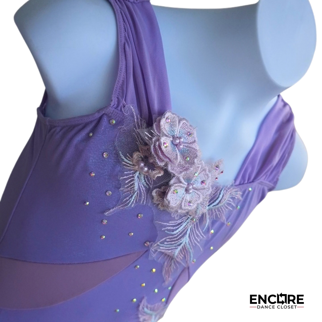 Lavender Bloom  leotard