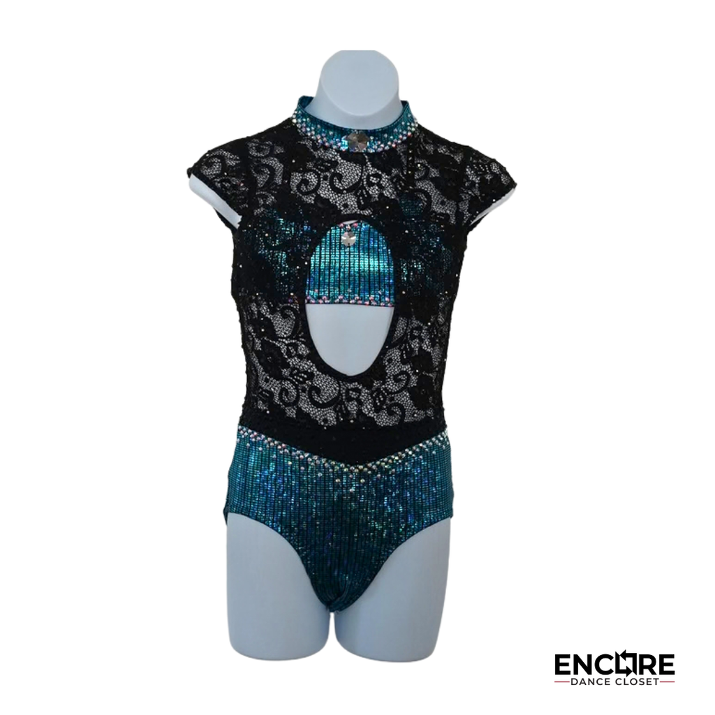 Midnight Cutout  leotard