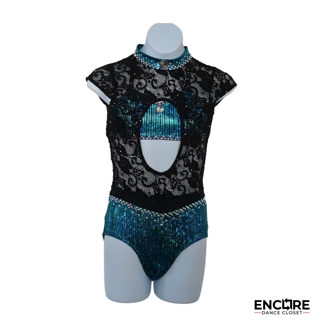 Midnight Cutout  leotard