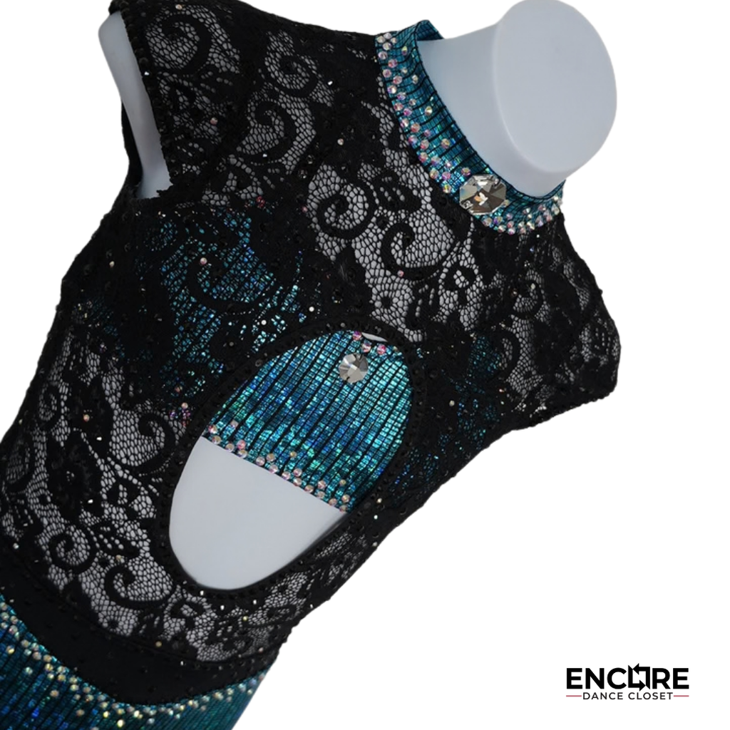 Midnight Cutout  leotard