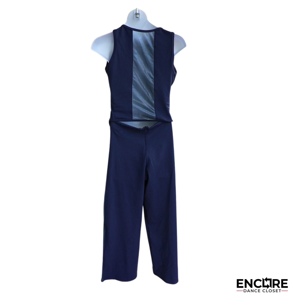 Navy Button Line  two piece