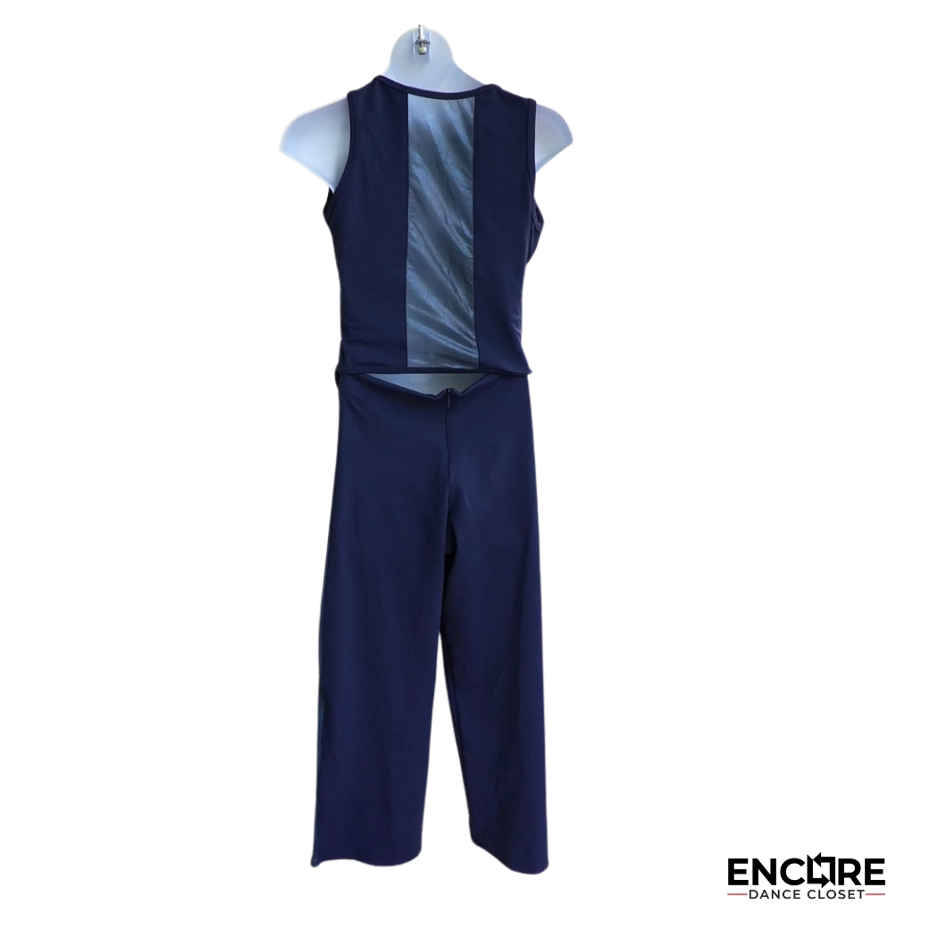 Navy Button Line  two piece