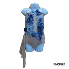 Blue Floral Dream Lyrical Costume  leotard