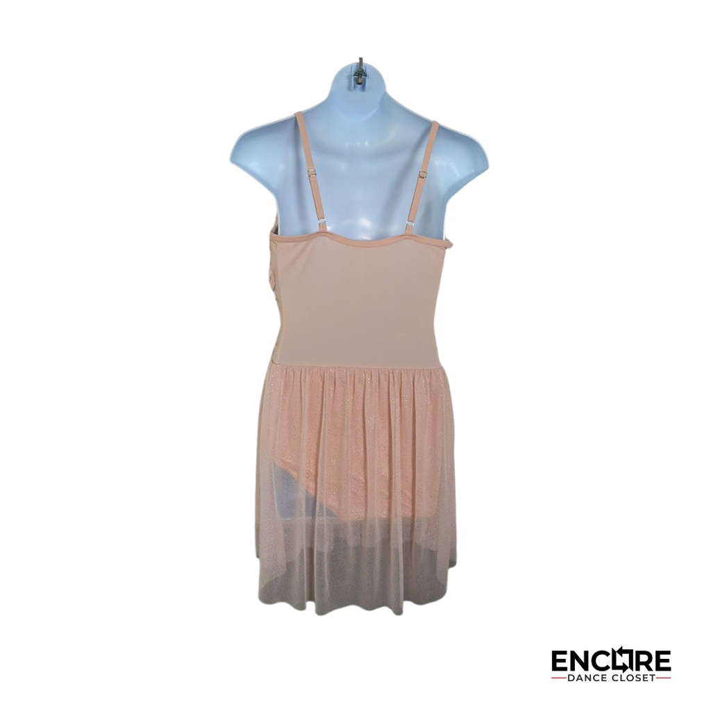 Peach Shimmer  dress