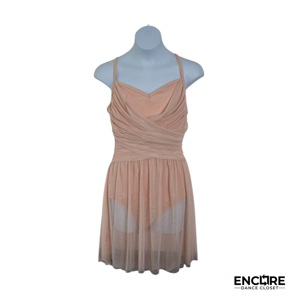 Peach Shimmer  dress