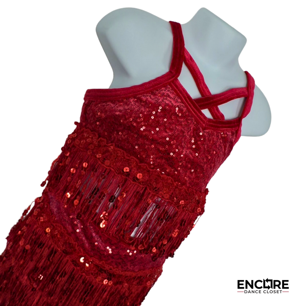 Ruby Fringe  two piece