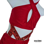 Scarlet Drape  leotard